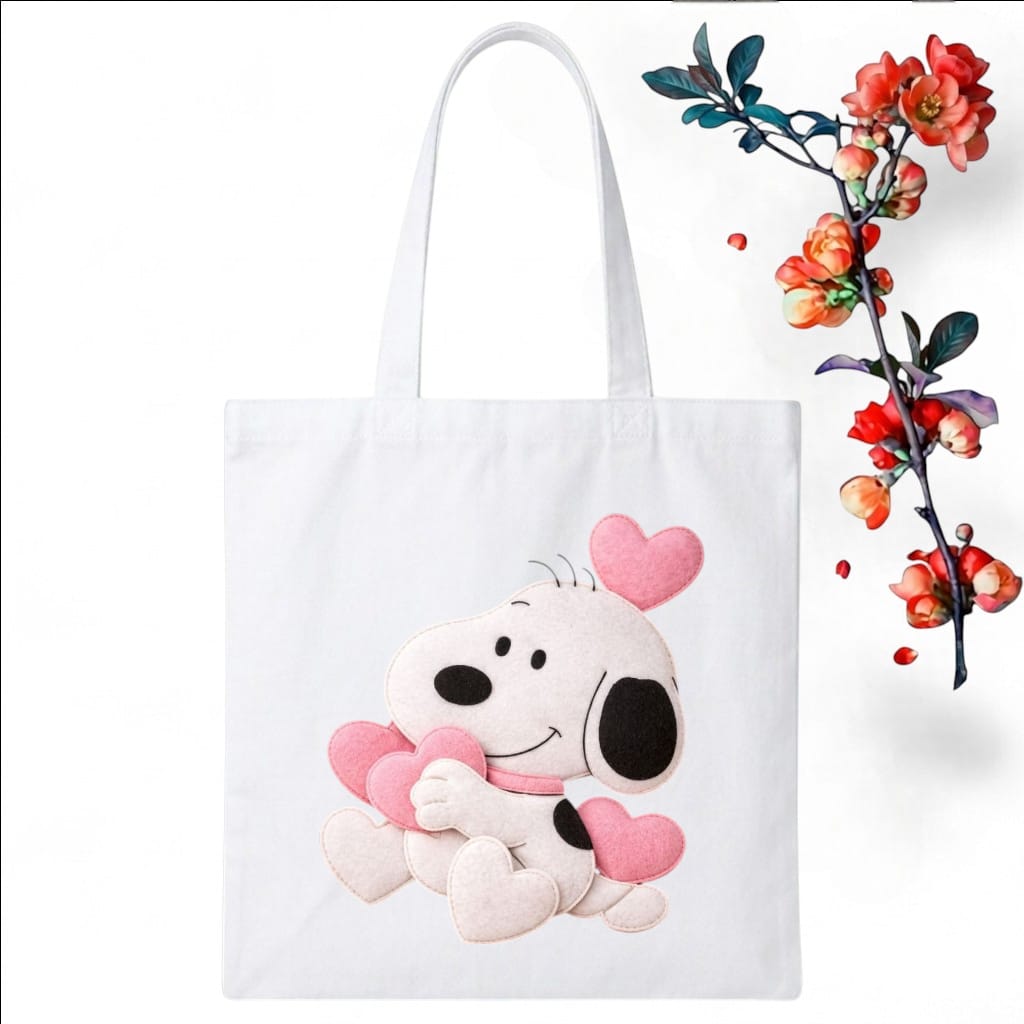 Tote Bag Customize Design Doll Lover, White - Whitfash