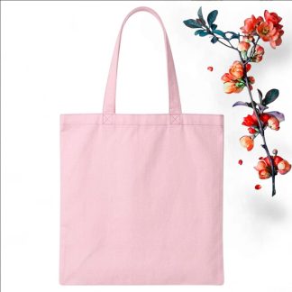 Tote Bag Shoulder Bag Solid Baby Pink Color - Whitfash