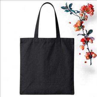 Tote Bag Shoulder Bag Solid Black Color - Whitfash