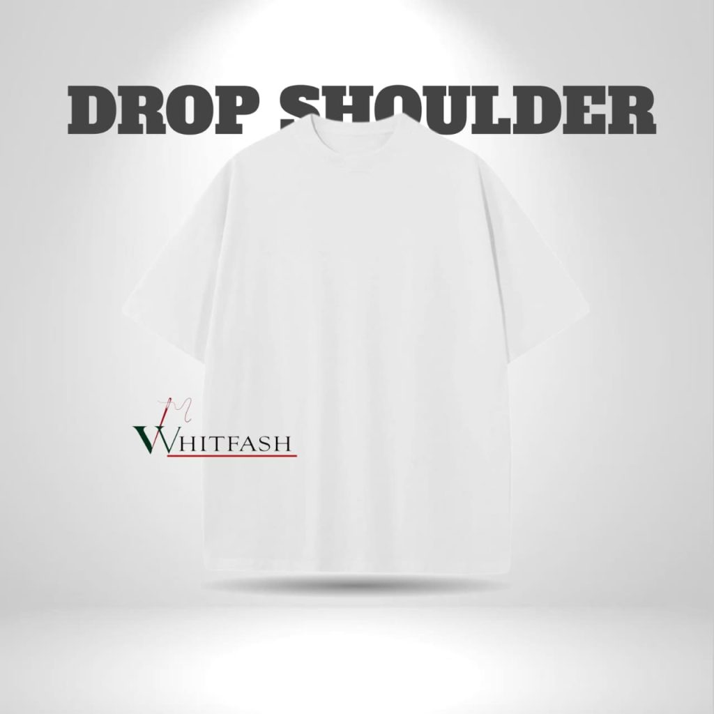 drop shoulder white solid - whitfash
